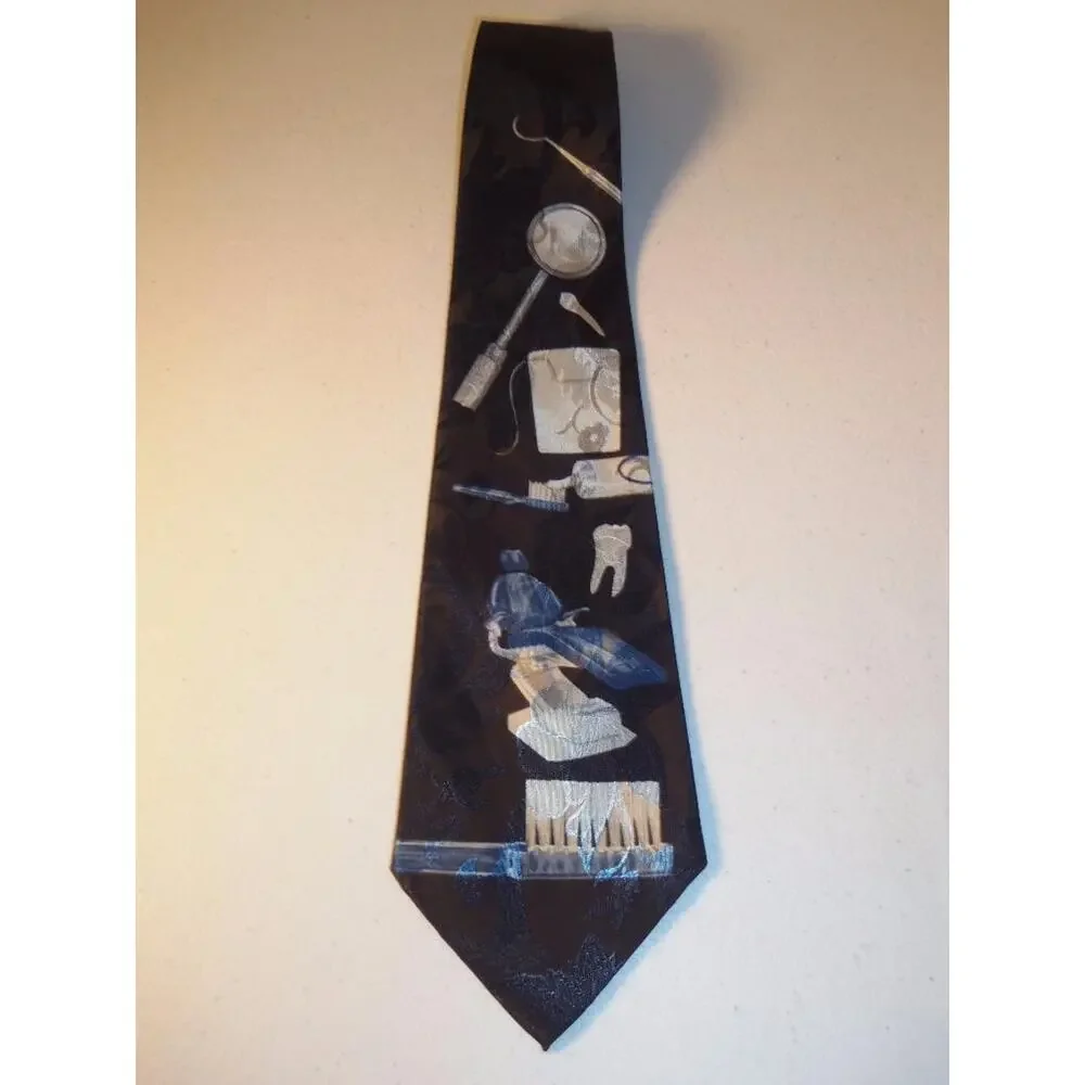 Dental Tools Dentist Tie A. Rogers Executive Necktie -1215T20